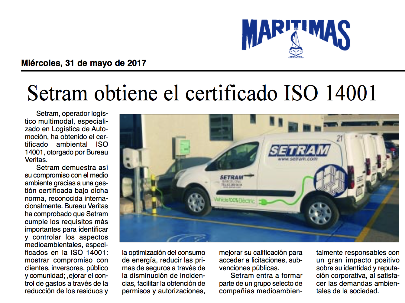 SETRAM en Diario Marítima Men Car.png