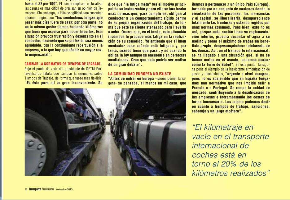 Daniel Tarragona Transporte Profesional