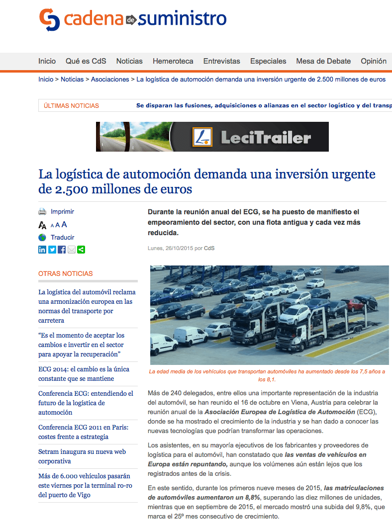 Conclusiones Reunión Anual ECG 16 octubre 2015